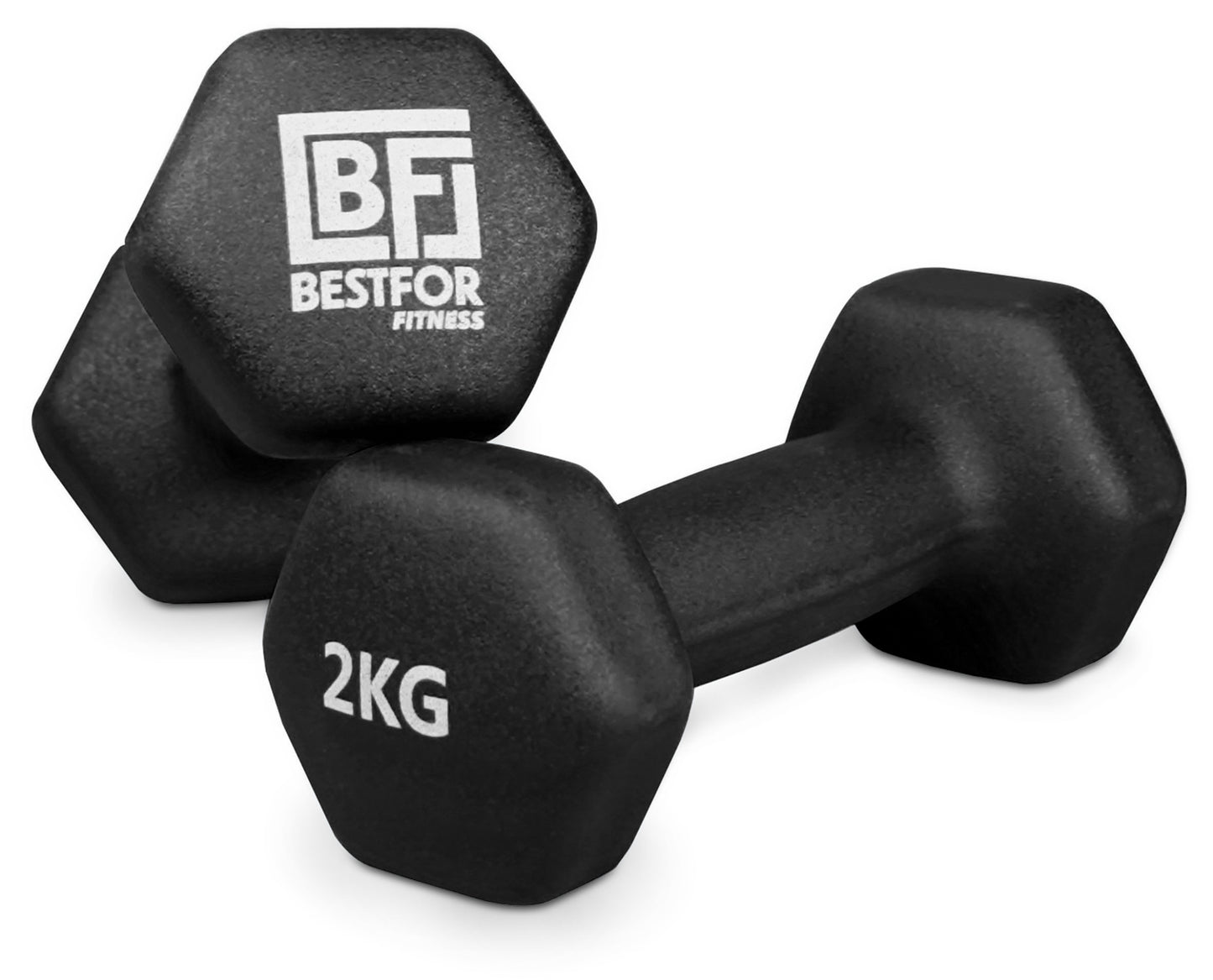 Bestfor 2kg Hex Neoprene Dumbbell Set (Pair)