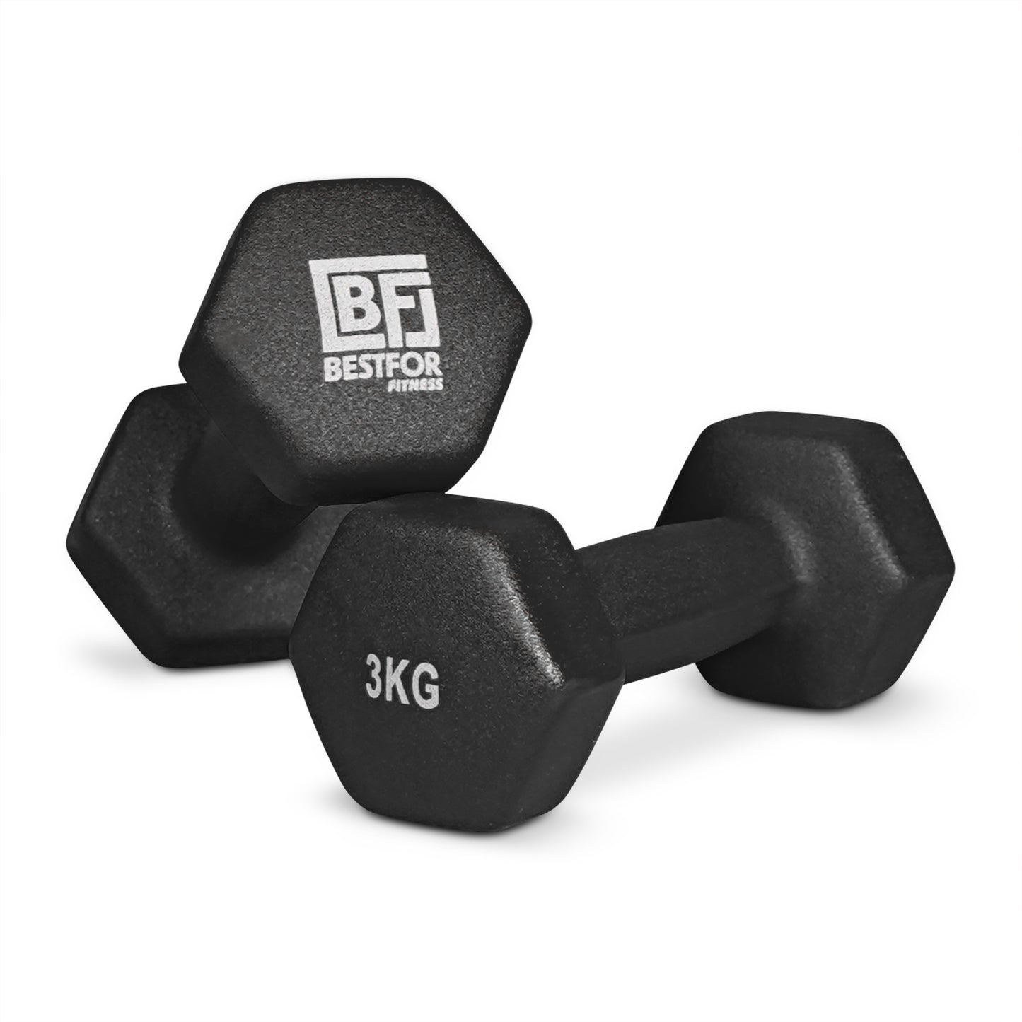 Bestfor 3kg Hex Neoprene Dumbbell Set (Pair)