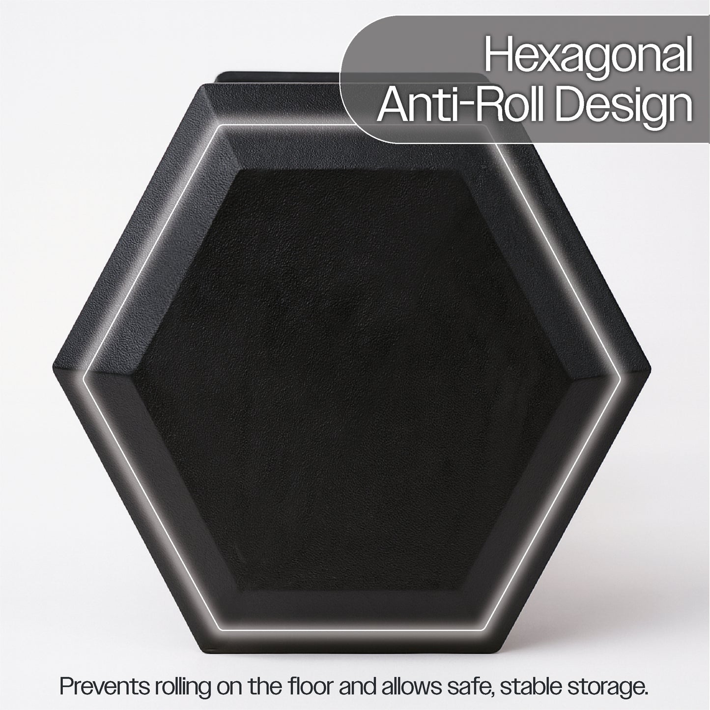 Hex Dumbbell Set (2.5kg–25kg) – Anti-Roll Rubber Coated Home Gym Weights