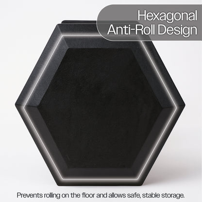 Hex Dumbbell Set (2.5kg–25kg) – Anti-Roll Rubber Coated Home Gym Weights