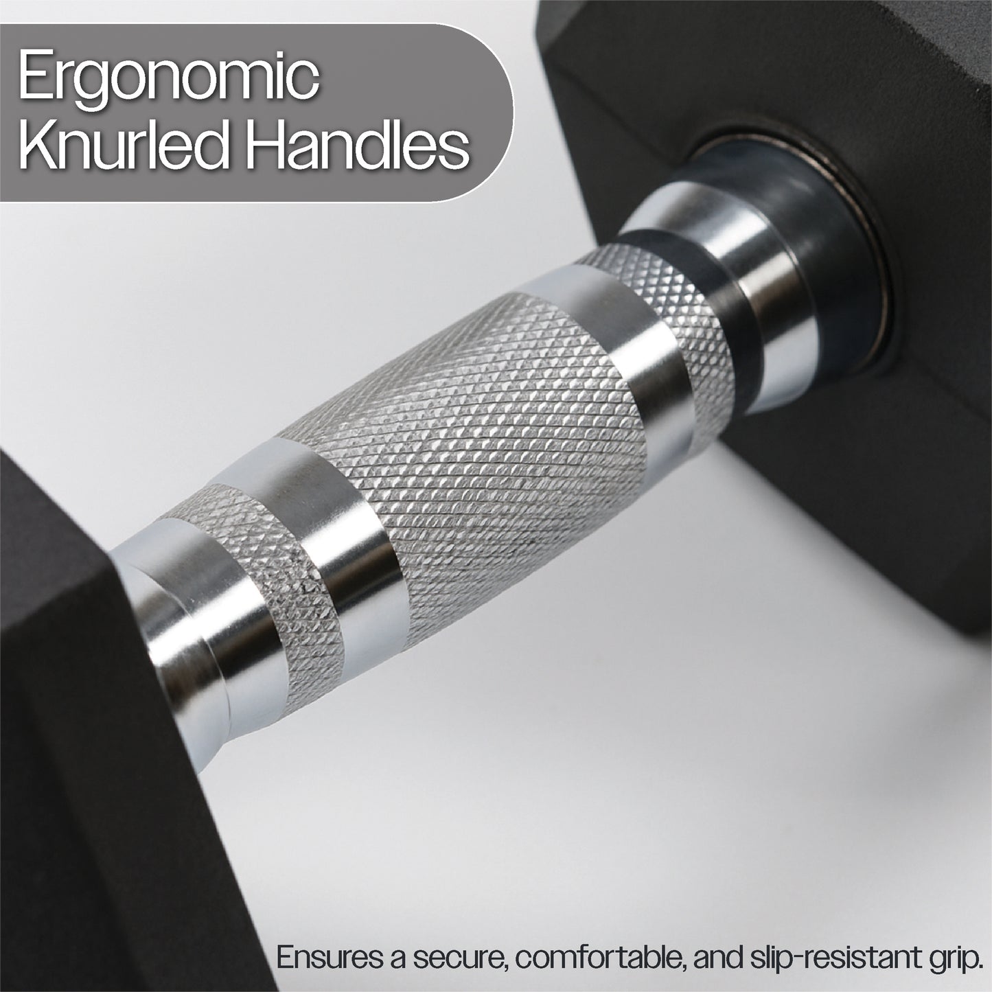 Hex Dumbbell Set (2.5kg–25kg) – Anti-Roll Rubber Coated Home Gym Weights