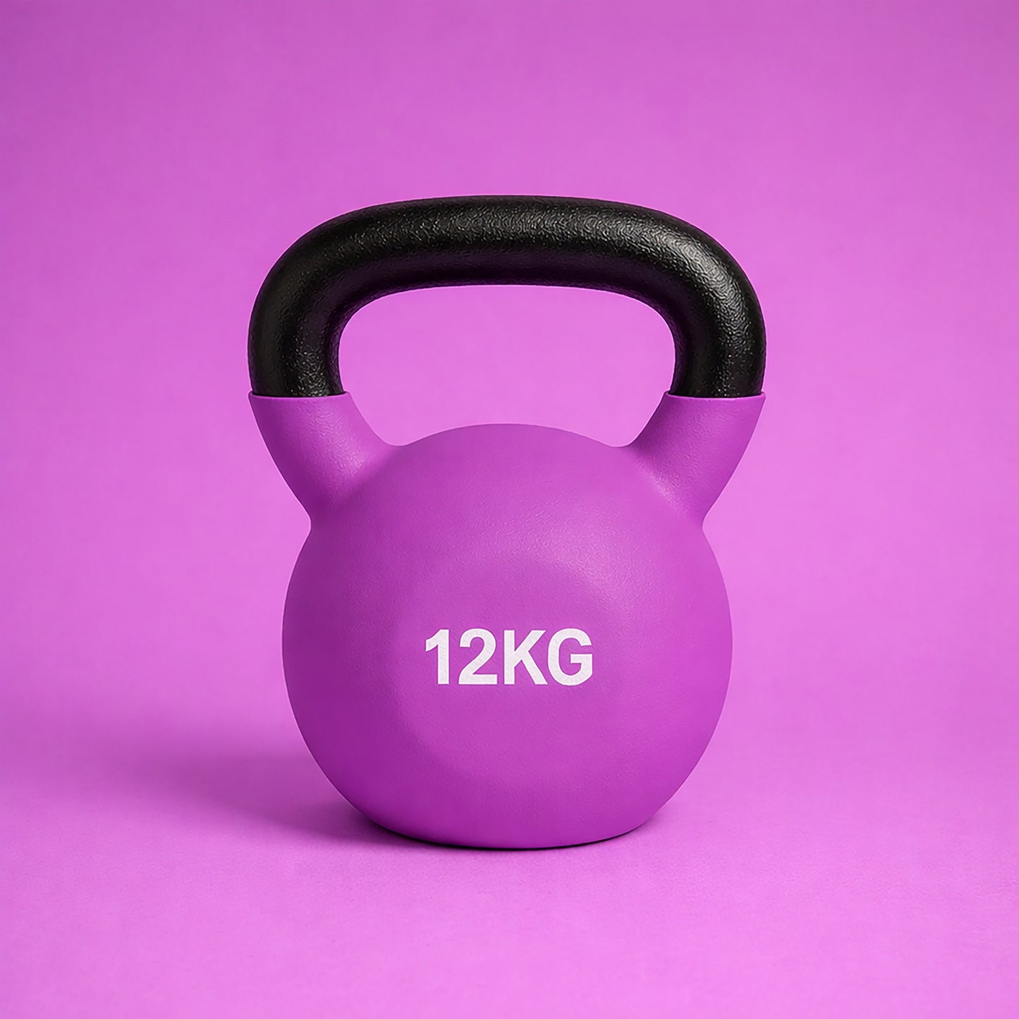 Neoprene Kettlebell 12kg – Durable Cast Iron Weight for Home Gym, Strength Training & Full Body Workouts