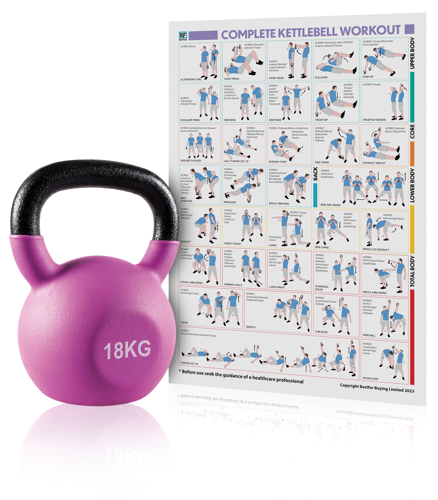 Neoprene Kettlebell - 18kgs
