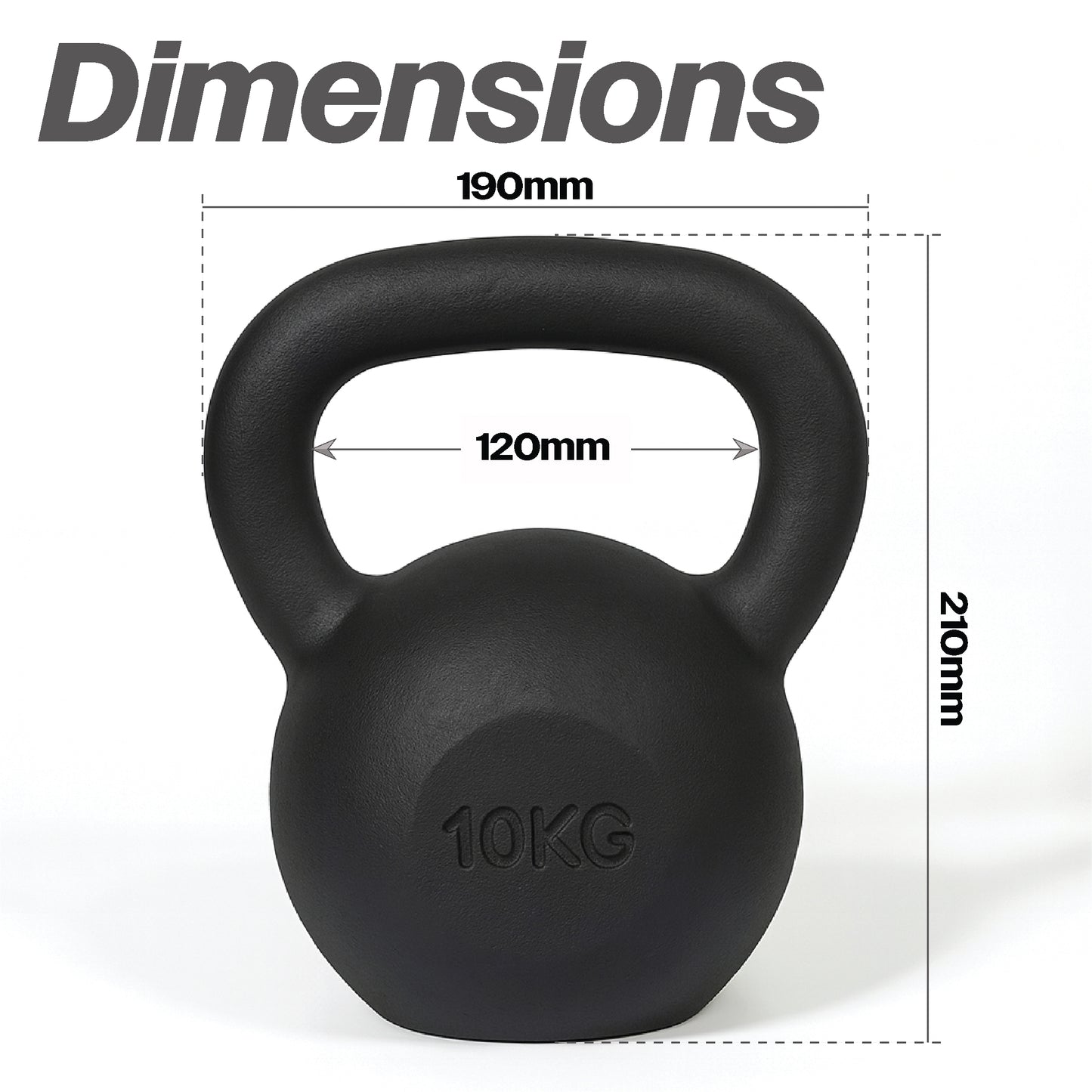 Cast Iron Kettlebell - 10kgs