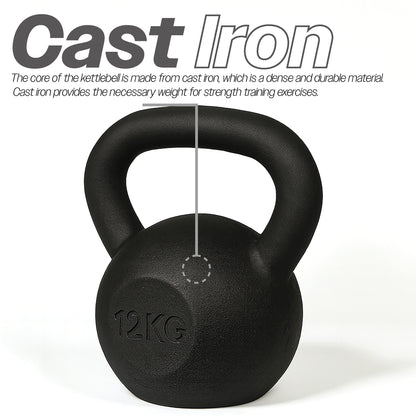 Cast Iron Kettlebell - 12kgs