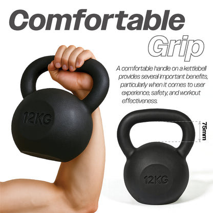 Cast Iron Kettlebell - 12kgs