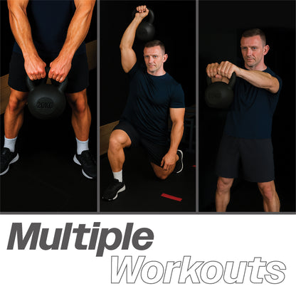 Bestfor 20kg Cast Iron Kettlebell – Heavy Duty Strength Training Weight