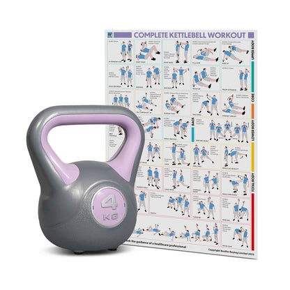 Bestfor Vinyl Coated Two Tone Kettlebell (4kg)