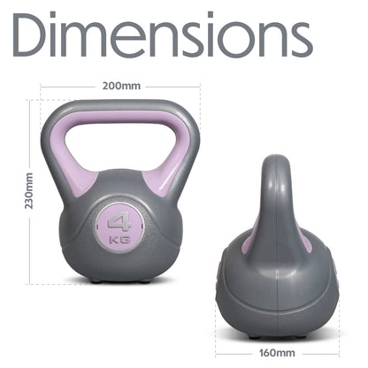 Bestfor Vinyl Coated Two Tone Kettlebell (4kg)