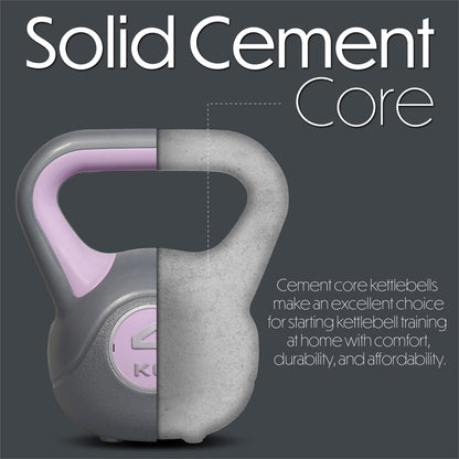 Bestfor Vinyl Coated Two Tone Kettlebell (4kg)