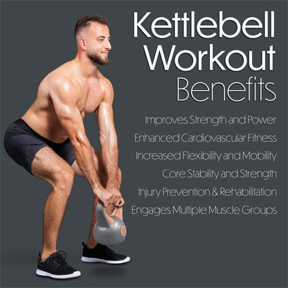 Bestfor Vinyl Coated Two Tone Kettlebell (6kg)
