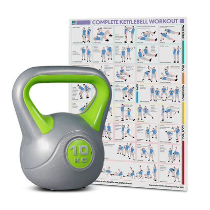 Bestfor Vinyl Coated Two Tone Kettlebell (10kg)