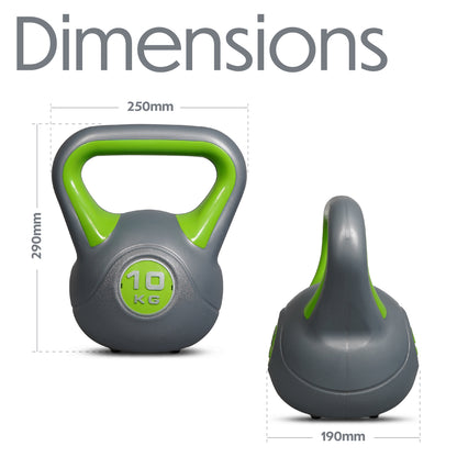 Bestfor Vinyl Coated Two Tone Kettlebell (10kg)