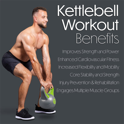 Bestfor Vinyl Coated Two Tone Kettlebell (10kg)