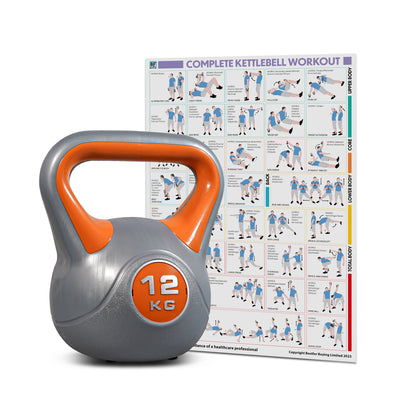 Bestfor Vinyl Coated Two Tone Kettlebell (12kg)