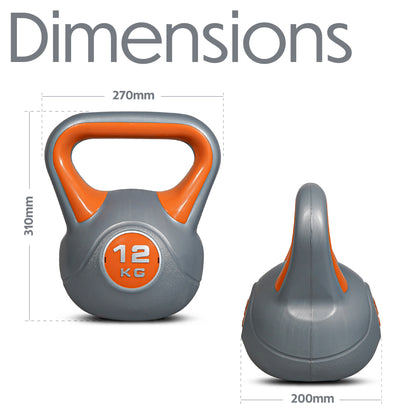 Bestfor Vinyl Coated Two Tone Kettlebell (12kg)