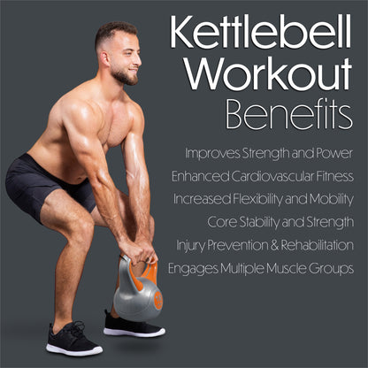 Bestfor Vinyl Coated Two Tone Kettlebell (12kg)