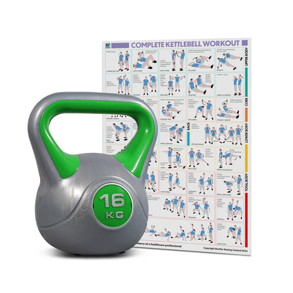 Bestfor Vinyl Coated Two Tone Kettlebell (16kg)