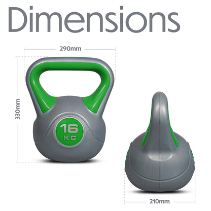 Bestfor Vinyl Coated Two Tone Kettlebell (16kg)