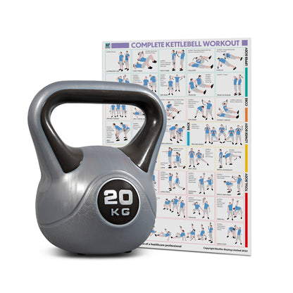 Bestfor Vinyl Coated Two Tone Kettlebell (20kg)