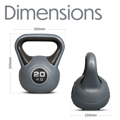 Bestfor Vinyl Coated Two Tone Kettlebell (20kg)