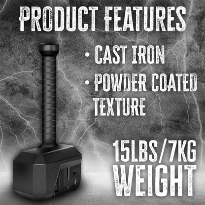 Bestfor Hammer Iron Kettlebell (15lb)