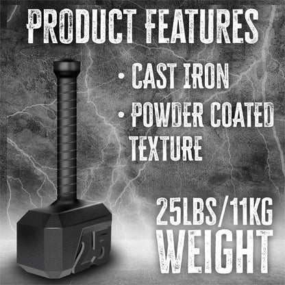 Bestfor Hammer Iron Kettlebell (25lb)