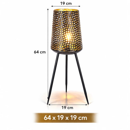 Luxform Lighting USB Rechargeable Beehive Tripod Outdoor Lamp – Warm LED Patio & Garden Light