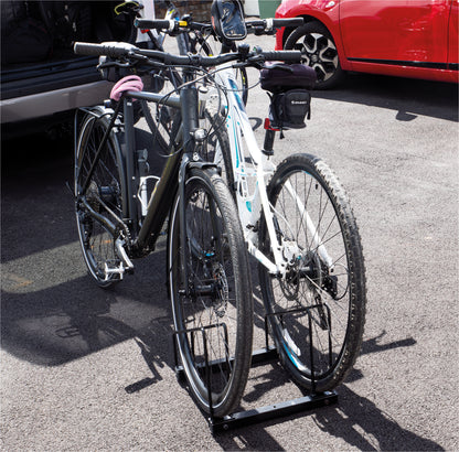 Free Standing 3 Rack Bicycle Stand