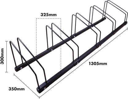 Free Standing 5 Rack Bicycle Stand