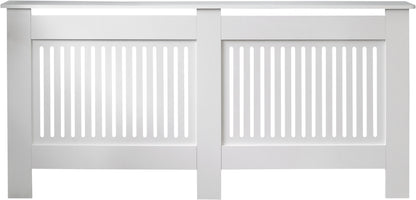 MDF Radiator Cover Vertical Vents, X.Large - White