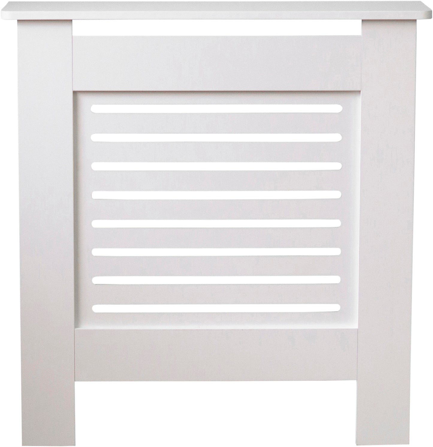 MDF Radiator Cover Horizontal Vents, Small - White