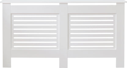 MDF Radiator Cover Horizontal Vents, Large - White