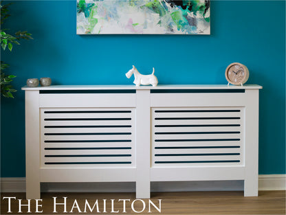 MDF Radiator Cover Horizontal Vents, X.Large - White