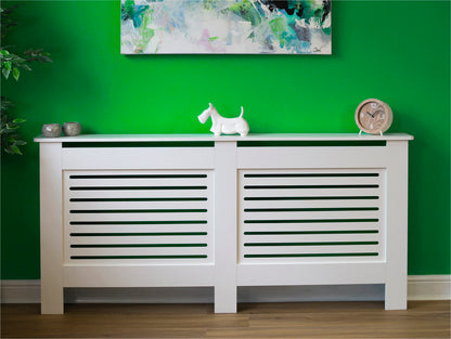 MDF Radiator Cover Horizontal Vents, X.Large - White