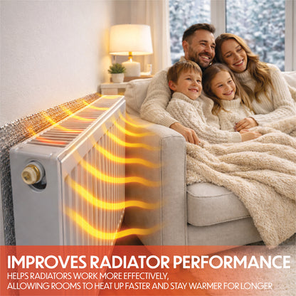 Radiator Reflector Foil 5m x 60cm – Heat Reflective Insulation Roll for Radiators