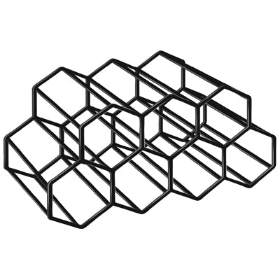 Metal 7 Bottle Honeycomb Wine Rack