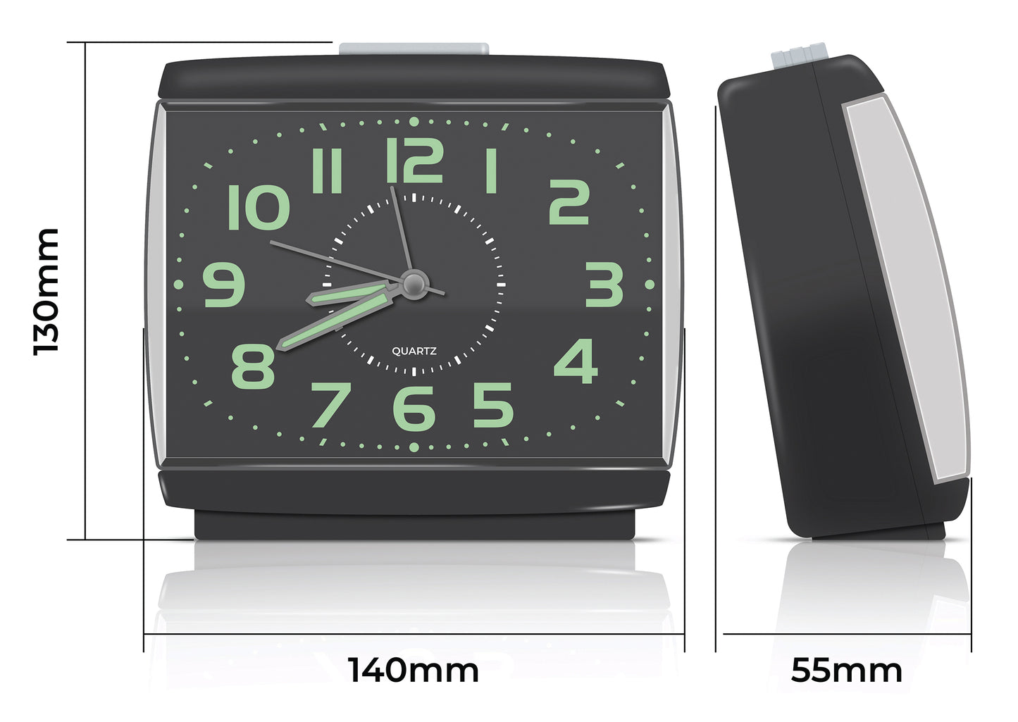 Bestfor Glow-in-the-Dark Alarm Clock