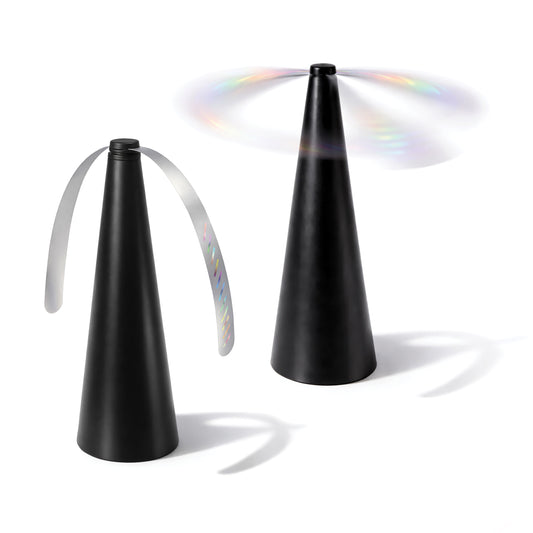Fly Repellent Table Fans Set of 2 | Battery Powered Fly Deterrent for BBQs & Outdoor Dining