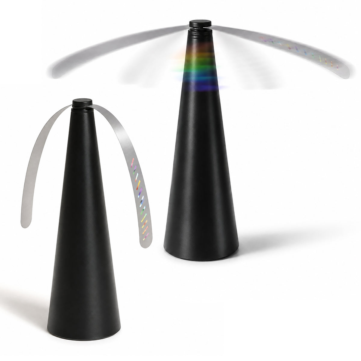 Fly Repellent Table Fans Set of 2 Battery Powered Fly Deterrent for BBQs & Outdoor Dining