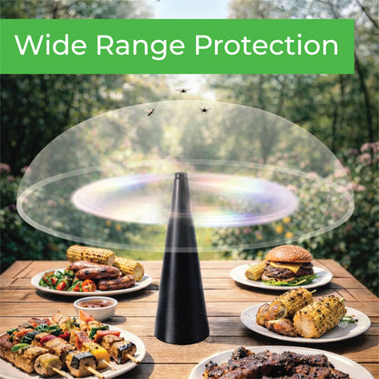 Fly Repellent Table Fans Set of 2 | Battery Powered Fly Deterrent for BBQs & Outdoor Dining
