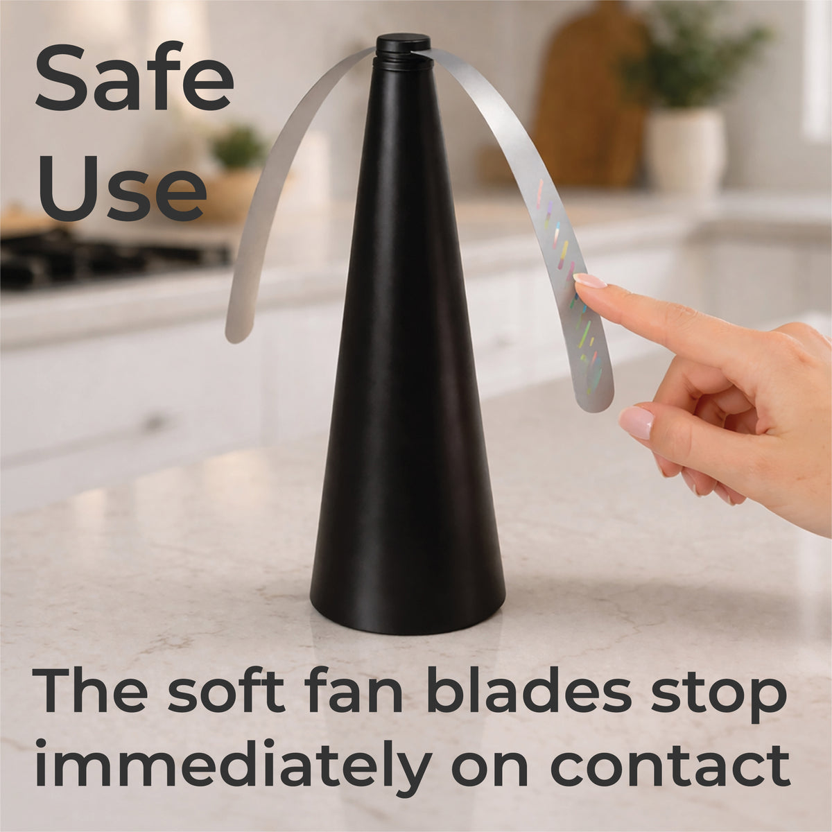 Fly Repellent Table Fans Set of 2 Battery Powered Fly Deterrent for BBQs & Outdoor Dining
