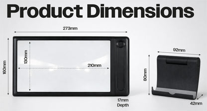 Handheld and Stand Illuminated Sheet Magnifying Glass