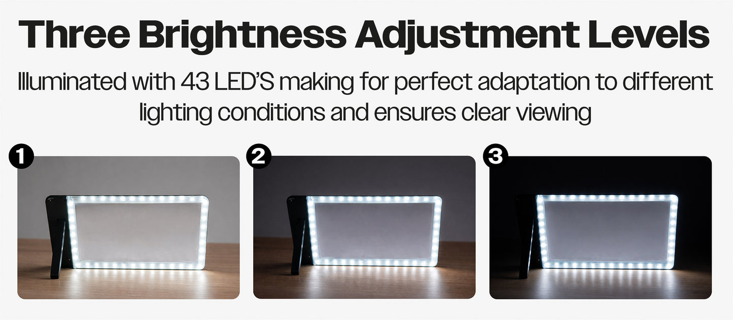 Handheld and Stand Illuminated Sheet Magnifying Glass