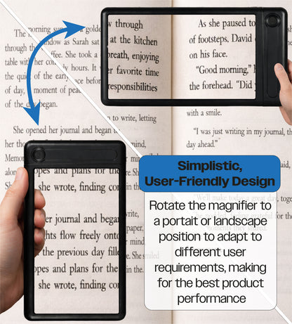 Handheld and Stand Illuminated Sheet Magnifying Glass