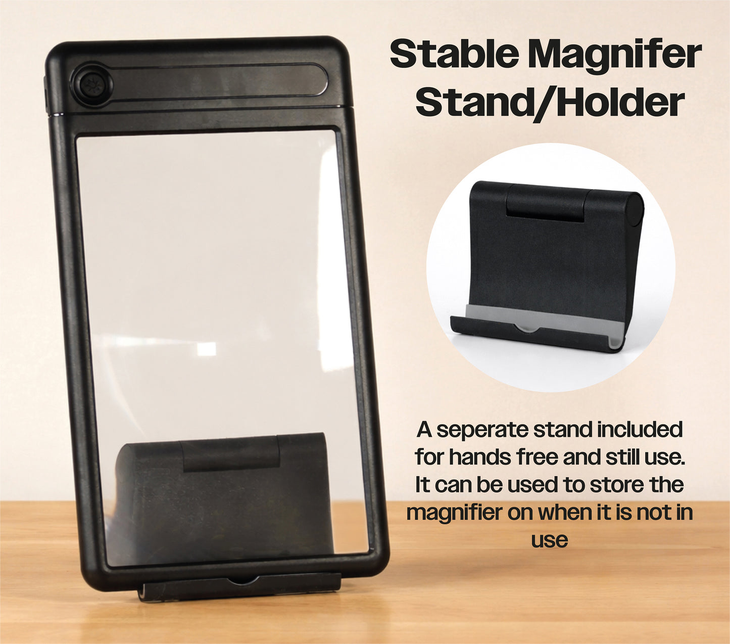Handheld and Stand Illuminated Sheet Magnifying Glass