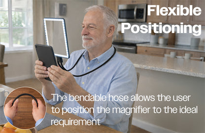 Neck Worn LED Illuminated Hands Free Magnifier