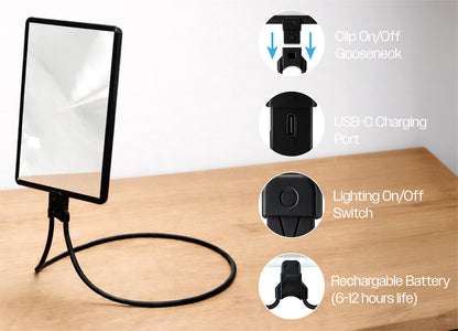 Neck Worn LED Illuminated Hands Free Magnifier