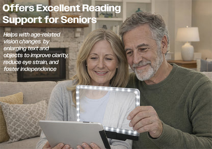 Bestfor LED Illuminated Hands‑Free Magnifier for Reading, Crafting & Hobbies – 5x Magnification