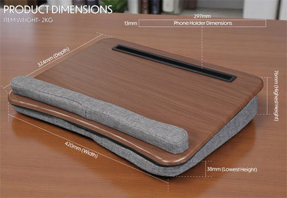 Wooden Laptop Tray with Cushion